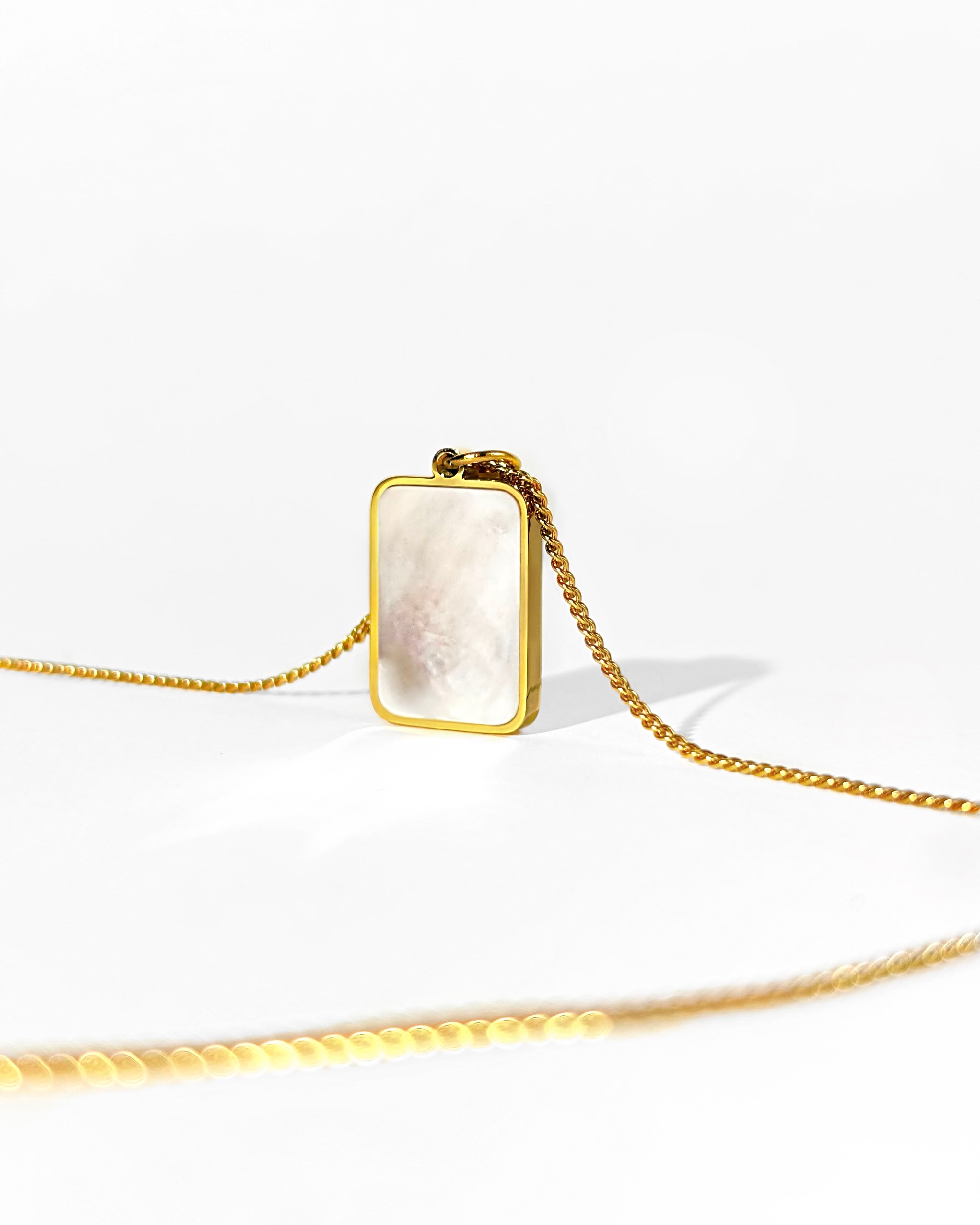 18K vergoldet Perlmutt